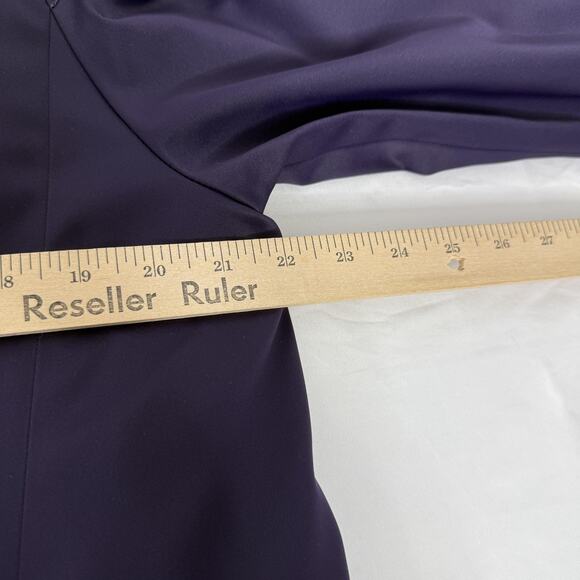 Cole Haan Coat Womens 12 Purple Thermore Insulated Long Button Trench Jacket - Picture 7 of 8